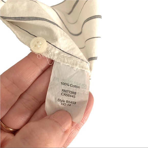 Madewell The Perfect Tunic | Button Down | White Stripes | Women’s Small - Picture 6 of 10